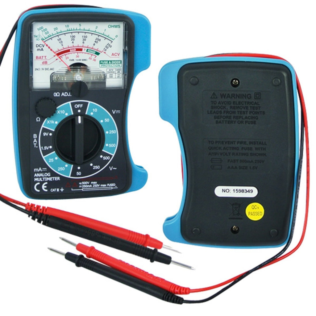 Gain Express E04-018 Analog 5 Scales Multimeter DC AC Voltage DC Current OHM Decibel Resistance Pocket Size