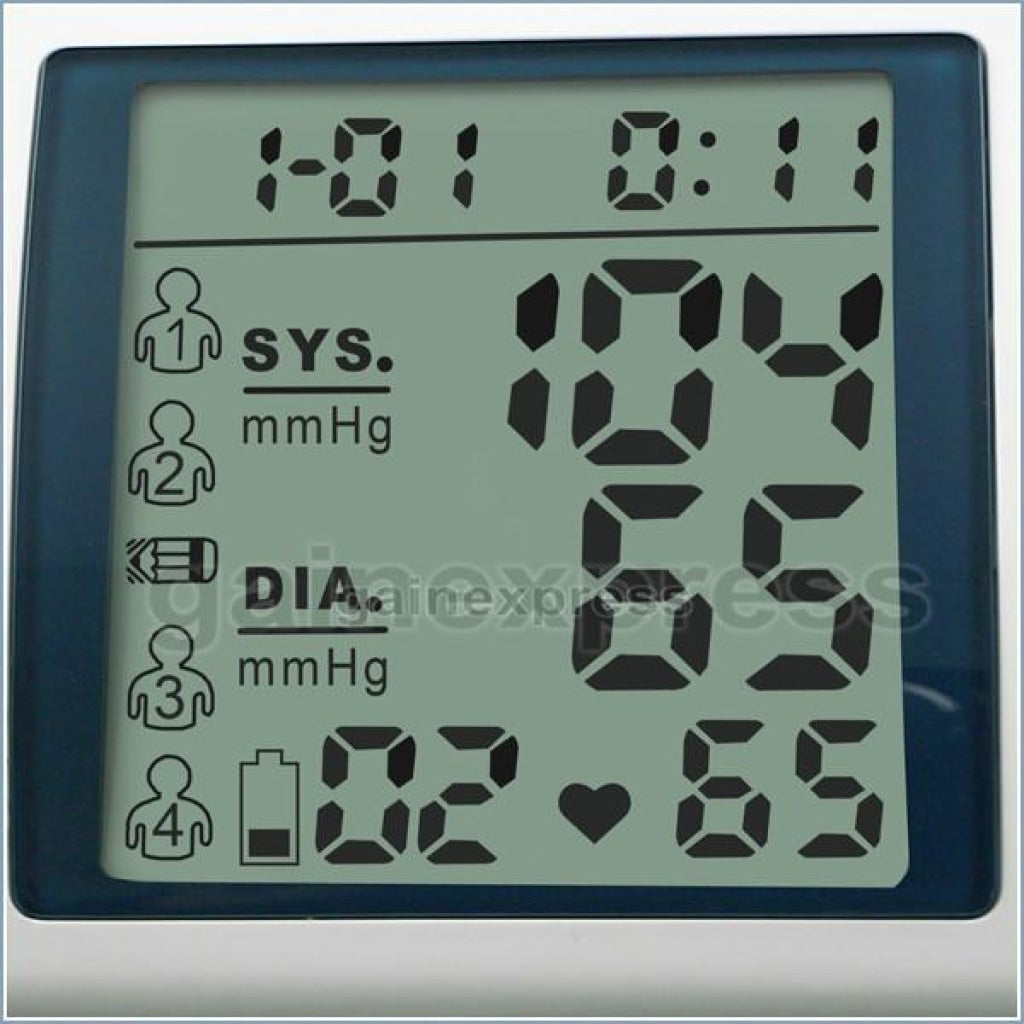 Gain Express GA-10 Fully Automatic Arm Blood Pressure Monitor 4 persons Memory bpm