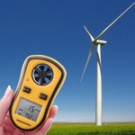 Gm8908 Pocket-Size Digital Thermo Anemometer Handheld Air Wind Flow Velocity Speed Meter Testing
