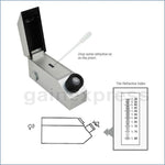 Gr-701 Gem Refractometer (Silver) W/ Built-In Light Source + Ri Oil Refractometers