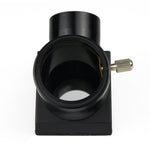 WKD90 1.25" 90-Degree Diagonal Adapter Erect Image Zenith Mirror Prism Metal and Plastic for Refracting Telescope Eyepiece Lens