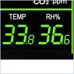M0198158 Wall Mount Smart Led Display Co2 Voc Temperature & Rh Monitor Made In Taiwan (Fb) Co2/co