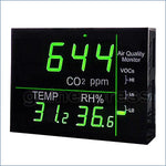 M0198158 Wall Mount Smart Led Display Co2 Voc Temperature & Rh Monitor Made In Taiwan (Fb) Co2/co
