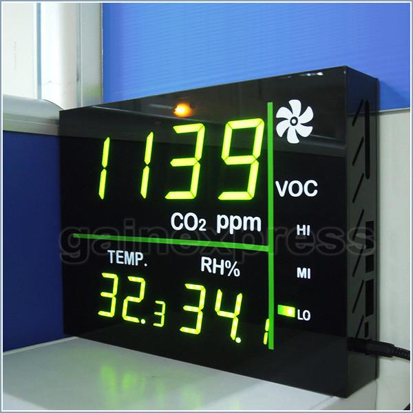 M0198158 Wall Mount Smart Led Display Co2 Voc Temperature & Rh Monitor Made In Taiwan (Fb) Co2/co