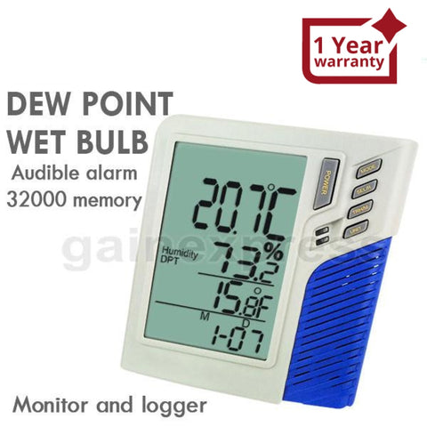 M0198585 Wallmount/desktop Temperature Humidity Data Logger Monitor With Cd Software And Usb Cable