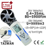 M0198652 Handheld Usb Thermo-Hygro-Anemometer With Integrated Vane Hvac Made In Taiwan Anemometer