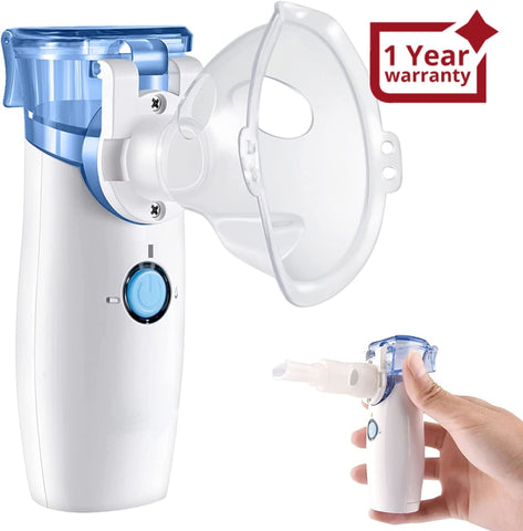 Portable Mesh Nebulizer Handheld For Cough Personal Cool Mist Steam Inhaler Sinus Cold Kids Adults