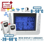 S08S608B_2S Wireless Weather Forecast Station Indoor Outdoor Temperature Humidity Rcc Clock With 2