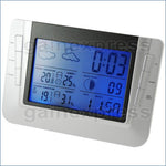 S08S608B_3S Indoor Outdoor Weather Forecast Station Temperature Rcc Clock Calendar With 3 Sensors