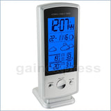 S08613B_1S Wireless Digital Weather Forecast Station Humidity Indoor/outdoor Temperature Rcc Clock