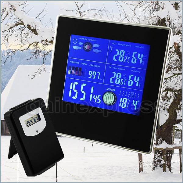 S08S620Pv_3S Wireless Weather Station Indoor/outdoor Temperature Humidity Rh Air Pressure Rcc Dcf