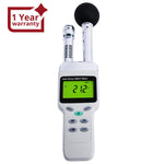 Tm-188 Heat Stress Wbgt Meter Wet Bulb Globe Temperature Humidity Dew Point Thermometer