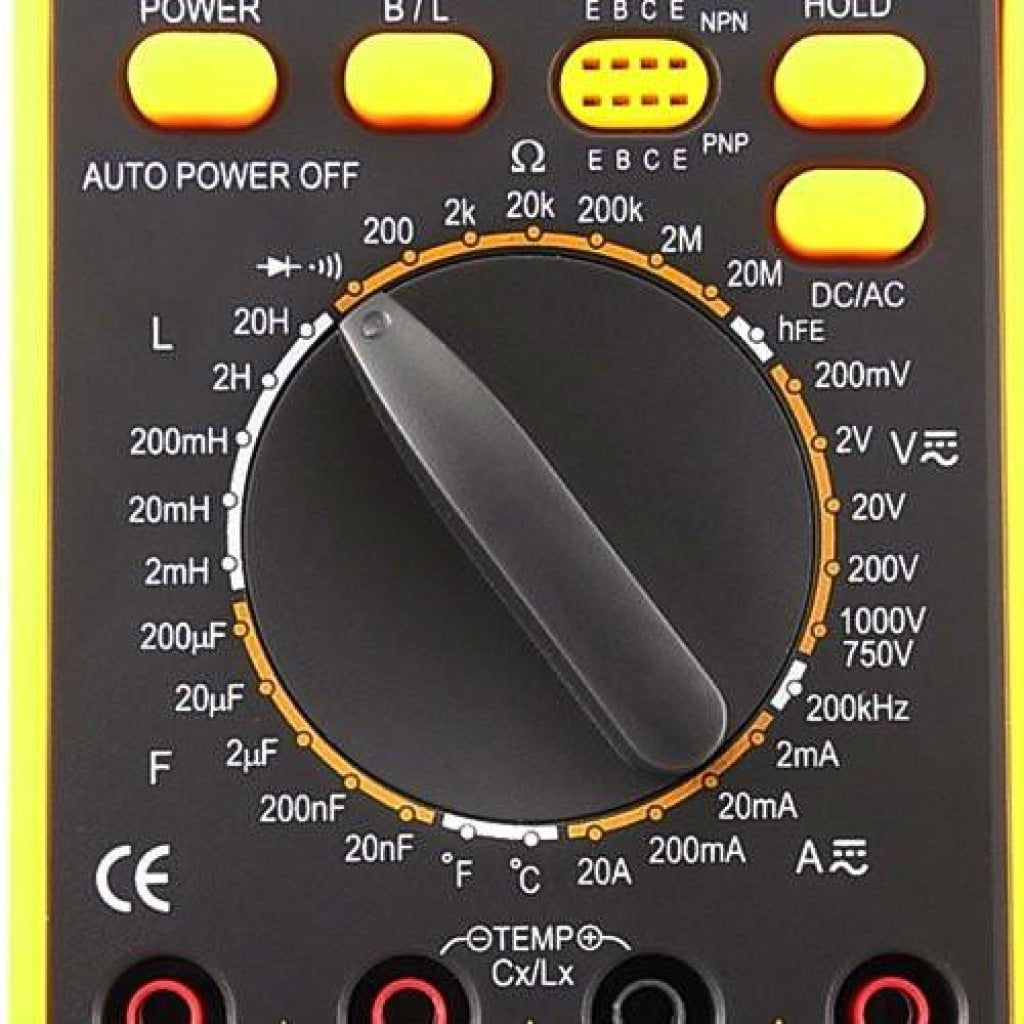 Vc-9805A Multifunction Portable Dmm Digital Multimeter Electrical Tester Inductance Thermometer