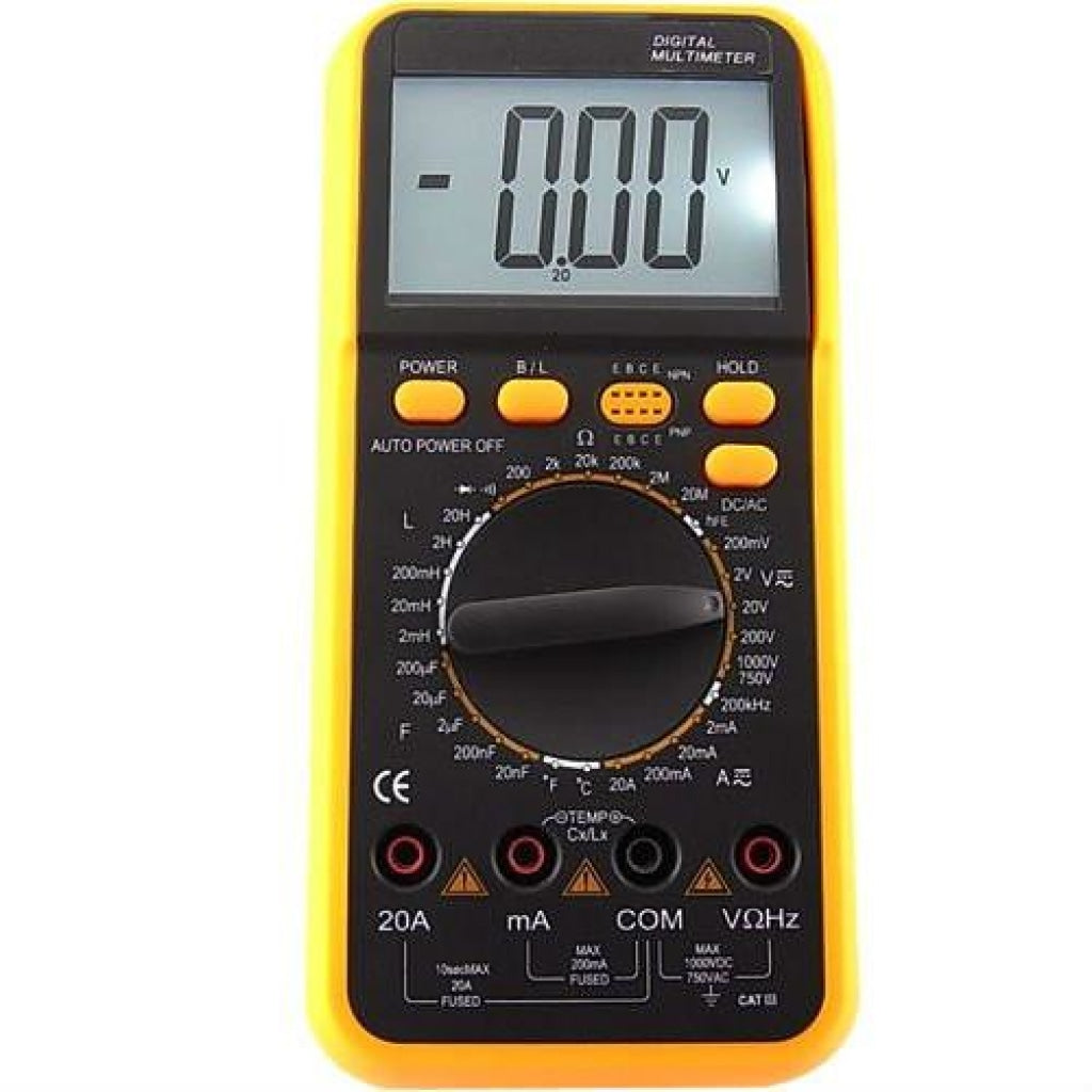 Vc-9805A Multifunction Portable Dmm Digital Multimeter Electrical Tester Inductance Thermometer