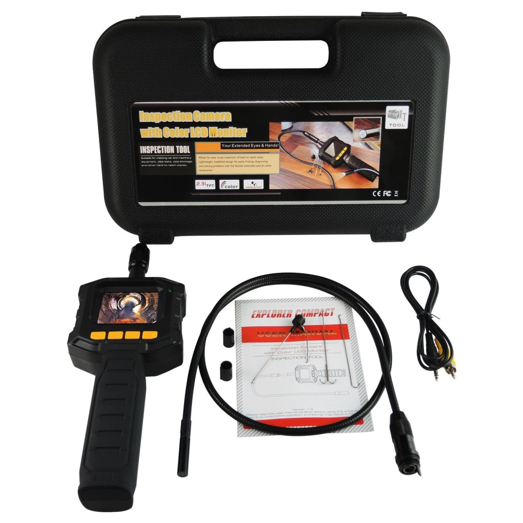 Vid-10 Industrial 2.31 Tft Lcd 8Mm Camera Borescope Endoscope 4 Led Lights Inspection