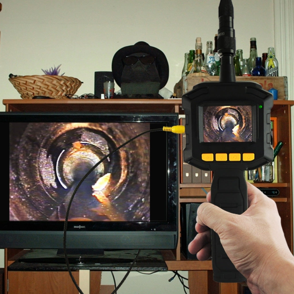 Vid-10 Industrial 2.31 Tft Lcd 8Mm Camera Borescope Endoscope 4 Led Lights Inspection