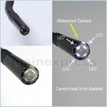 Vid-9_2M Industrial 2.4 Lcd Video Borescope Endoscope 4 Led Lights + 2 Meter Cable Inspection Camera