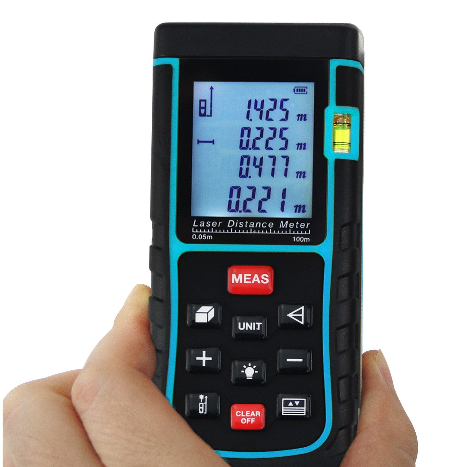 X01Rz-E100 Laser Distance Meter 100M With Spirit Level (Fb)