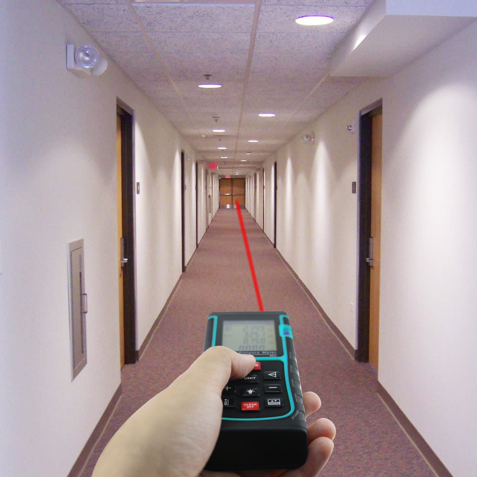 X01Rz-E100 Laser Distance Meter 100M With Spirit Level (Fb)