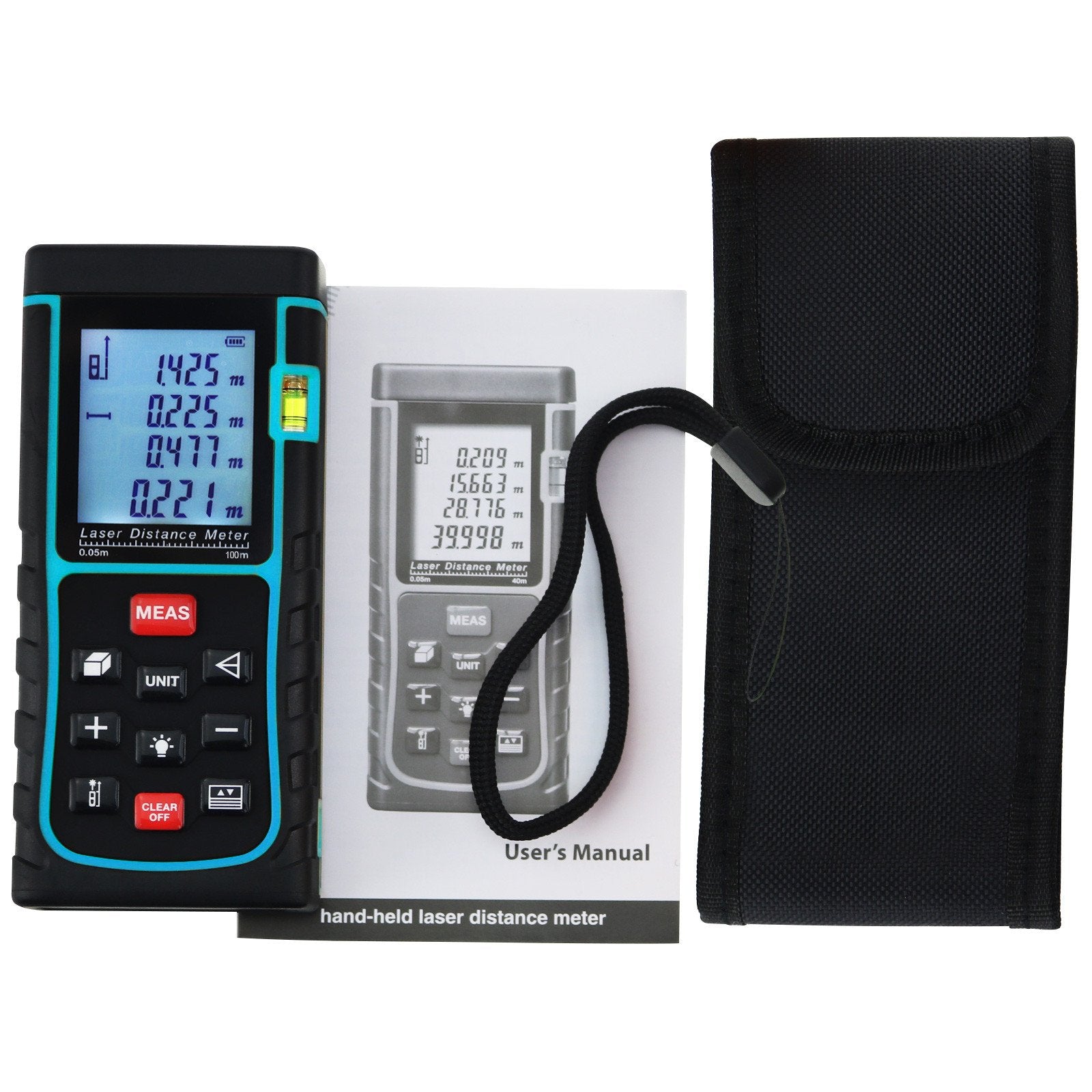 X01Rz-E100 Laser Distance Meter 100M With Spirit Level (Fb)