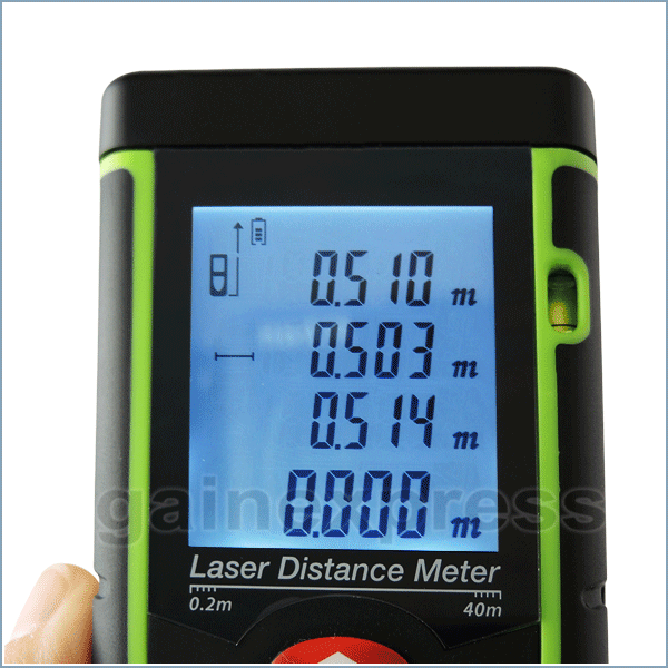 X01Rz40 40M Meter ±2Mm Accuracy Laser Distance W/ Bubble Spirit Level
