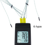 The-26 Digital Thermometer Dual Type-K Thermocouples Probe Temperature Instrument Large Display With