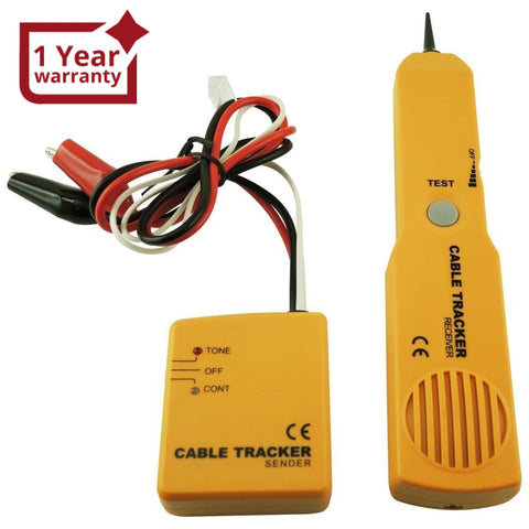 E04-026 Telephone Line Cable Tracker Wire Tracer Tester Sender And Reciever Kit Tone Continuity