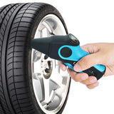 E04-017 Digital 2-In-1 Car Motor Tire Pressure Gauge Measure + Veins Depth Ce Marking Lcd Display