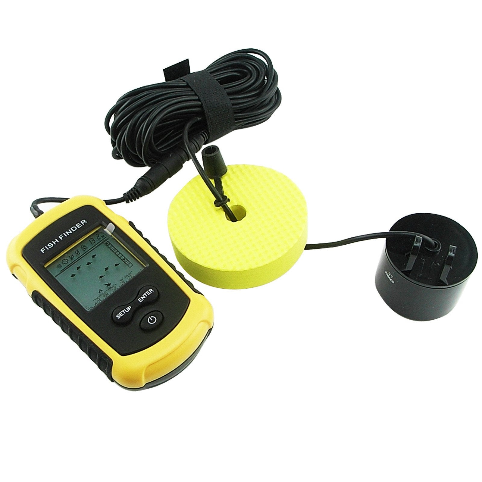 Ff-1108-1 Lucky Wired Fish Finder With 100M Depth Range And 7.5M Cable Sonar Transducer (Fb)