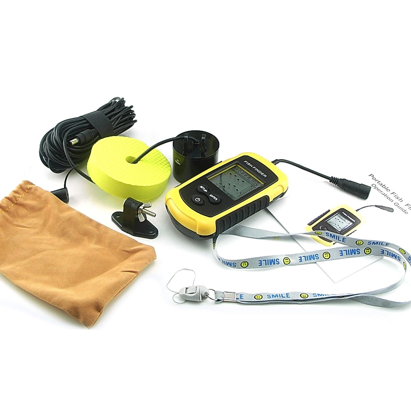 Ff-1108-1 Lucky Wired Fish Finder With 100M Depth Range And 7.5M Cable Sonar Transducer (Fb)