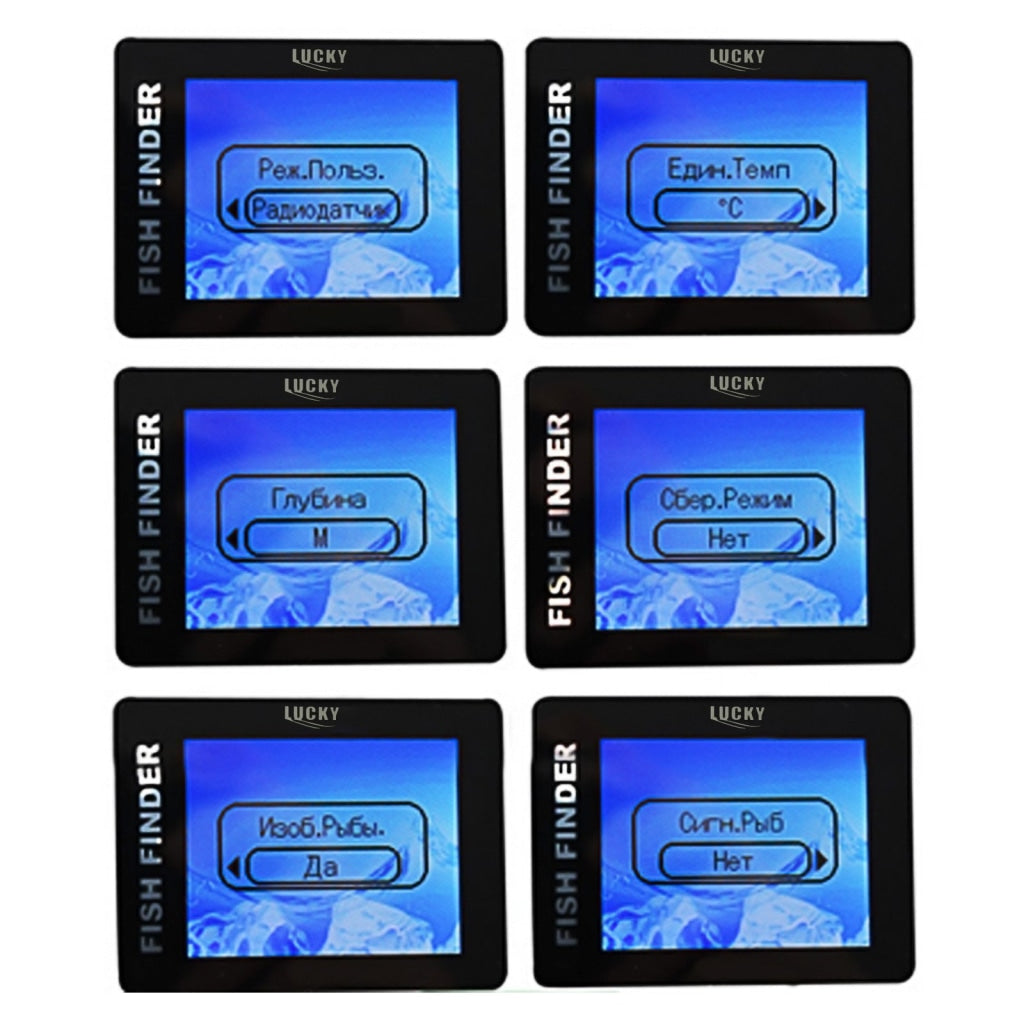 Ff-518Ru Lucky Russian Version Watch Type Wireless Fish Finder With 60M (200Ft) Operational Range