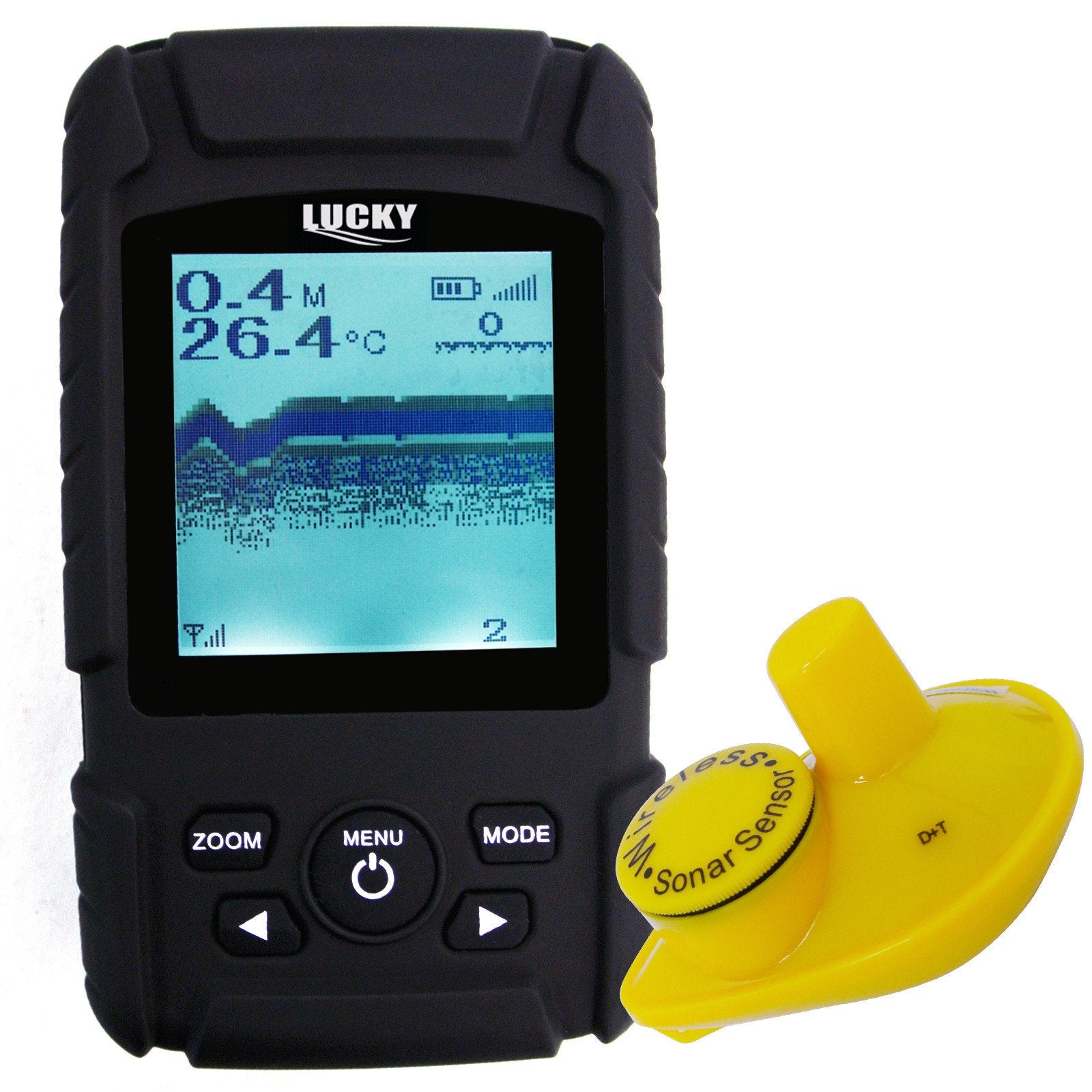 Ff-718Li-W Rechargeable Wireless Fish Finder 45M Depth & 180M Sensor Operational Range