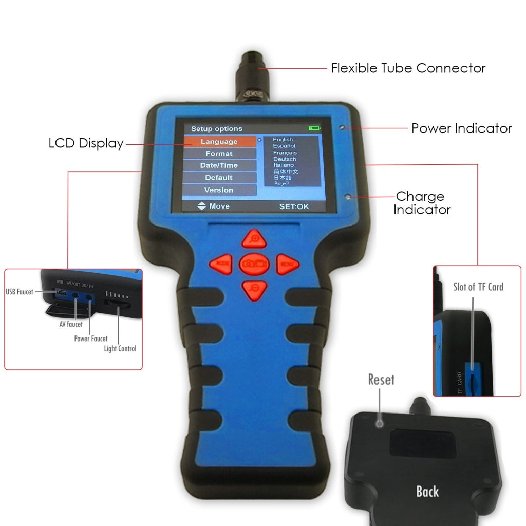 Gain Express C0588DR_1M  Industrial Rotation Endoscope 1M with 5.5mm Video Inspection Borescope IP67 Camera