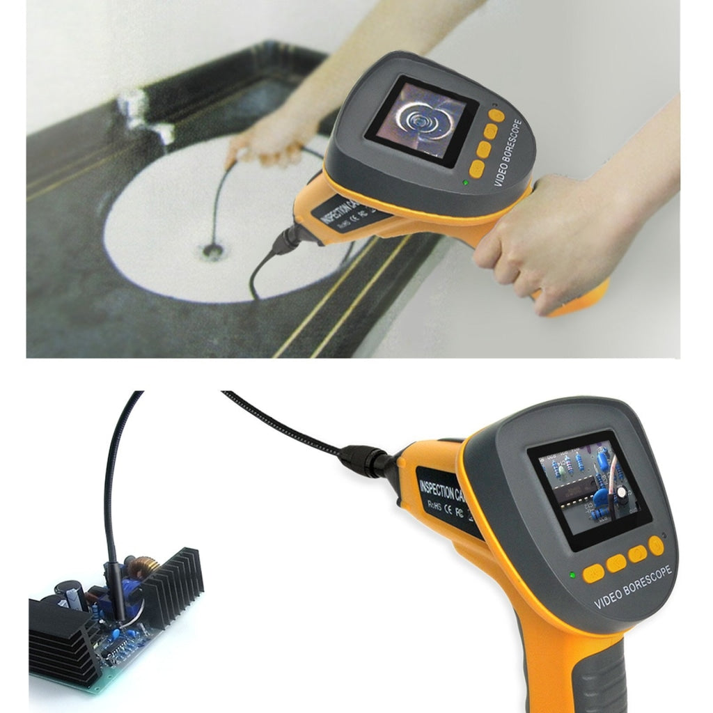 Gain Express C0599F_4M Handheld 2.4  Industrial Visual Inspection Endoscope up to 360°Rotation Borescope + 4m Cable
