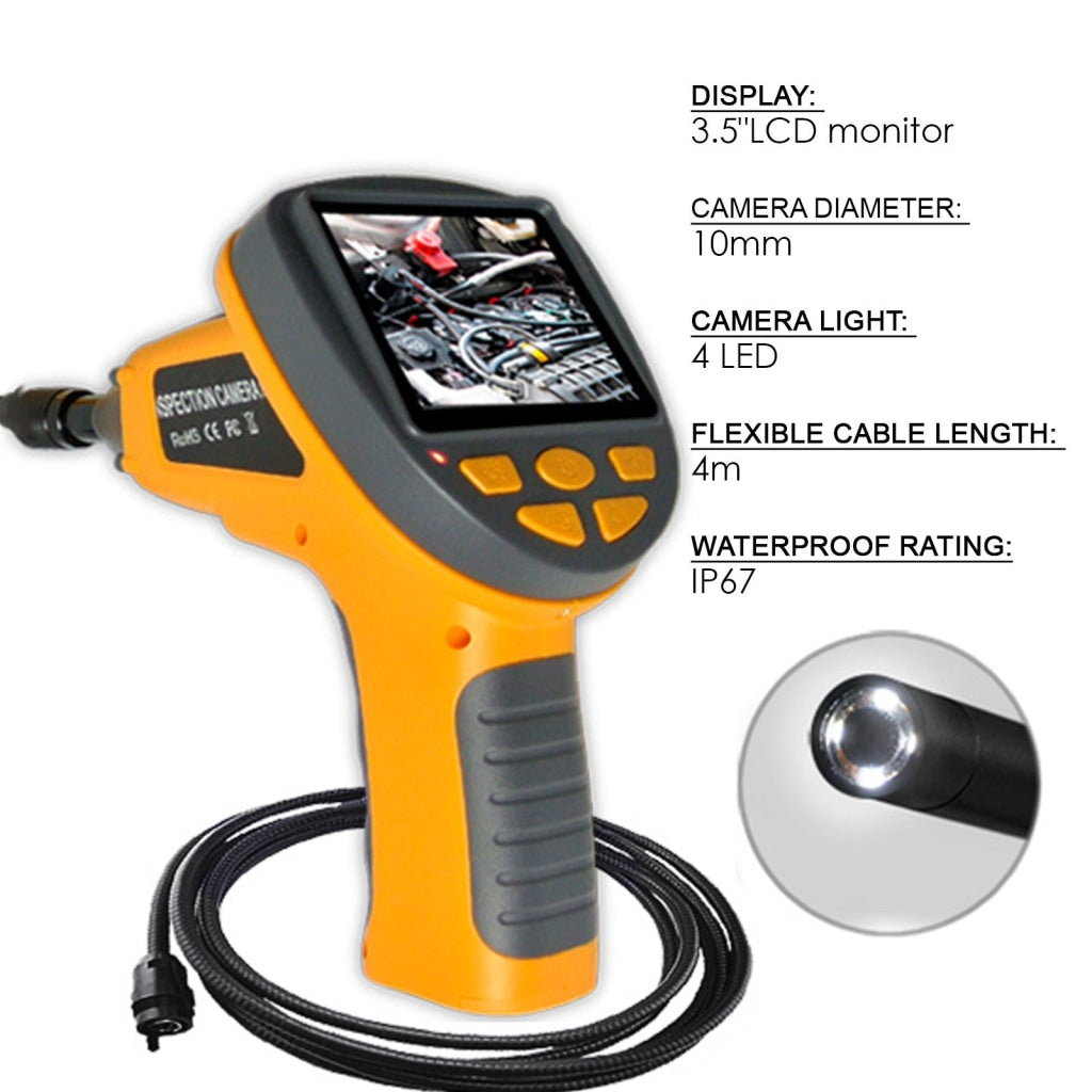 Gain Express C0599H_4M Industrial 4M Cable Camera Borescope Endoscope 10mm LED 3.5