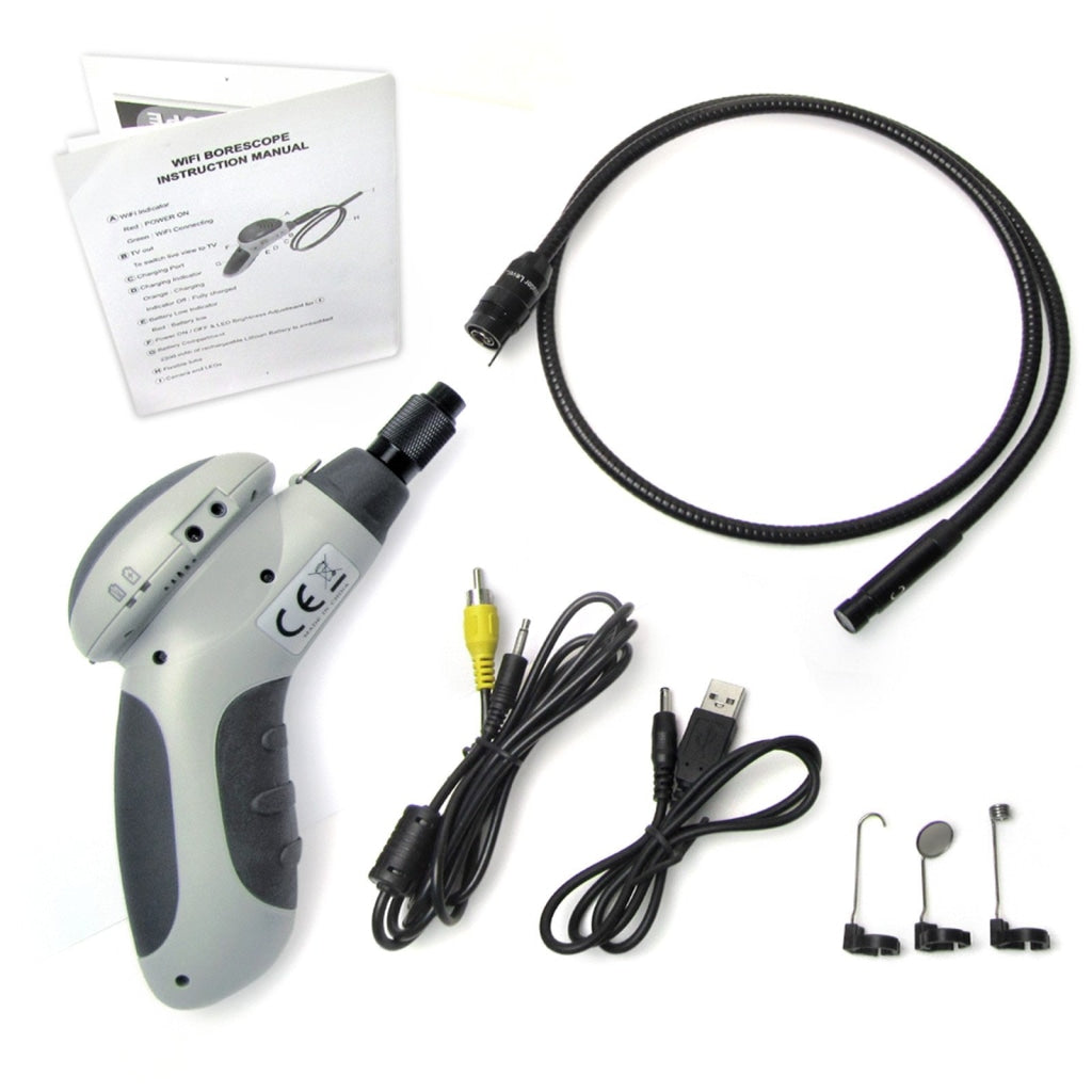 T013003Wx Wifi Android Iphone Endoscope Borescope 9.8Mm Camera 1M Cable Inspection