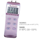 Ma215 Professional Digital Differential Air Pressure Manometer Gauge