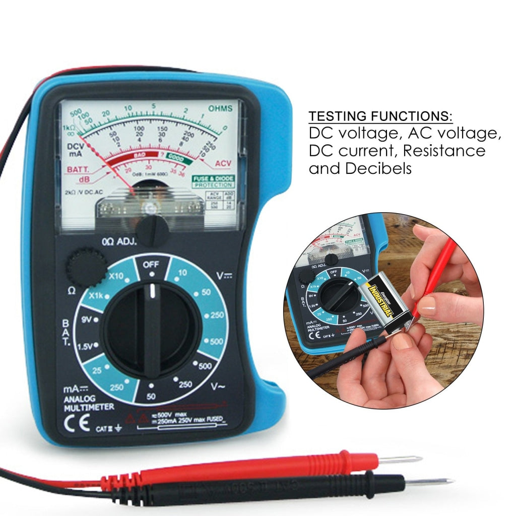 Gain Express E04-018 Analog 5 Scales Multimeter DC AC Voltage DC Current OHM Decibel Resistance Pocket Size