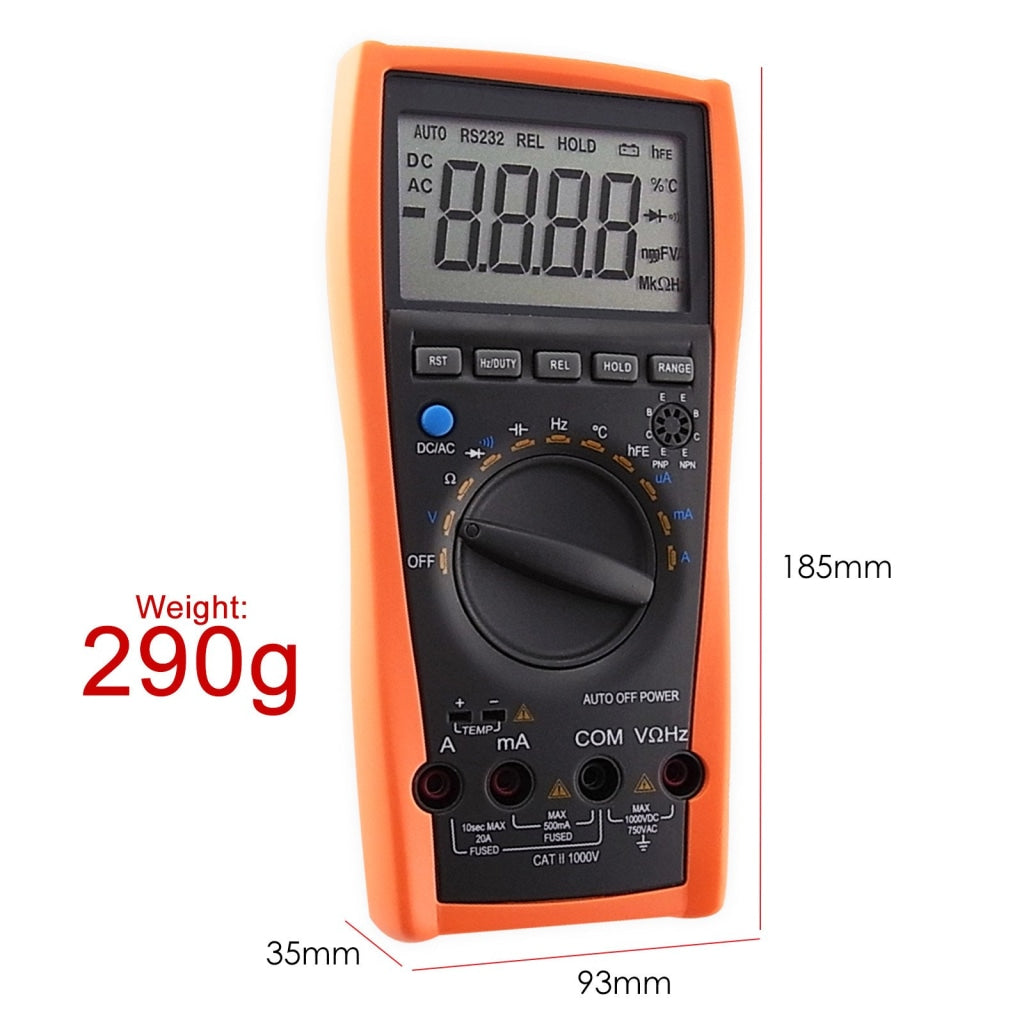 Vc-97 Digital Multimeter Tester Thermometer Voltmeter Ac Dc Ohm Multimeters / Clamp Meters