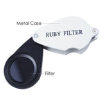 CLMG-7302 Foldable Ruby Filter Gem, Jewelry Identification tool for Emerald & Gemstones Metal Body - Gain Express