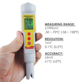 Orp-001 Pen-Type Orp Temperature Meter Redox Thermometer (°C/ °F) -1999Mv~1999Mv Pool Aquarium