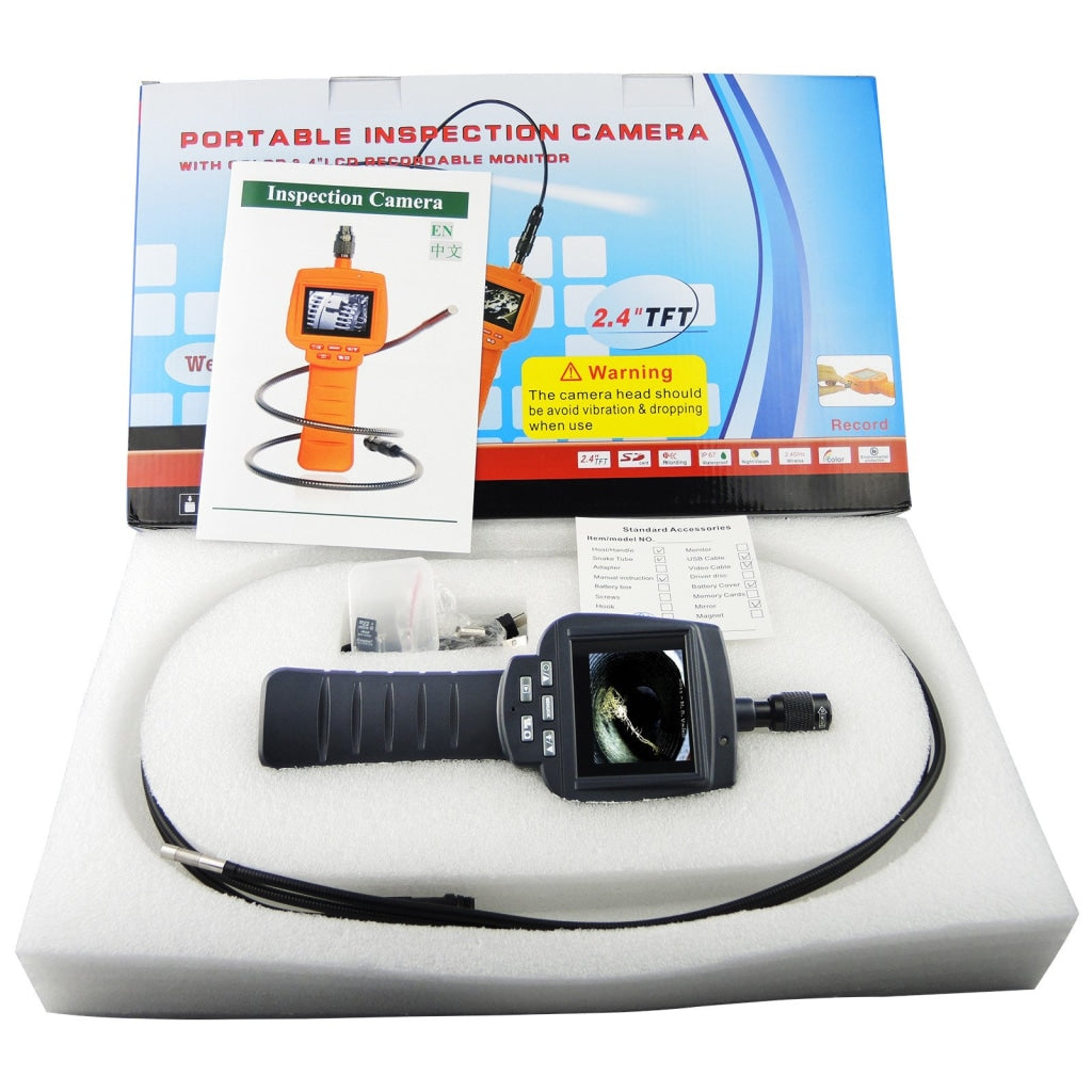 Vid-71R-5.5-2M 5.5Mm Camera 2M Cable Recordable Video Inspection 2.4 Hd Endoscope Snakescope