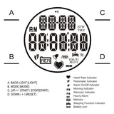 Hrm-001 Heart Rate Monitor Pedometer Calories Count Exercises Sports Watch Sleep Indicator 40~240Bpm
