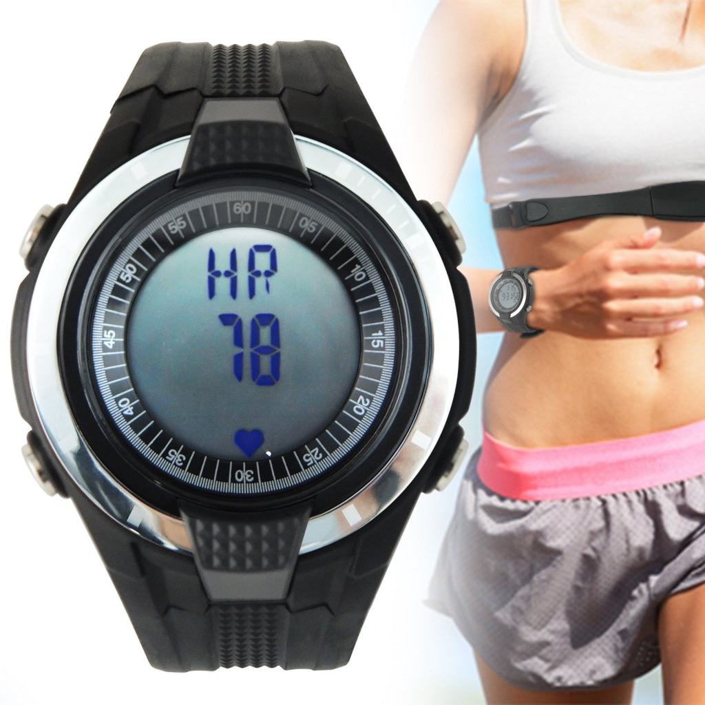 HRM-001 Heart Rate Monitor Pedometer Calories Count Exercises