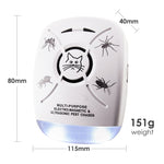 AR-131_EU Ultrasonic Plug-in Pest Control Repeller Electronic Insects Repellent, Pet Kids Safe, Mosquito Cockroach Spider Bugs etc - Gain Express