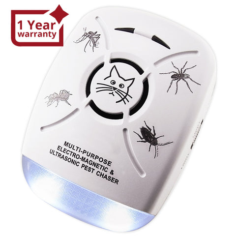 Dual Function Ultrasonic Pest Repeller Mosquito Zapper Plug in