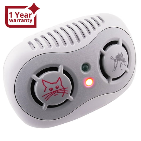 AR-166 2-in-1 Electronic Ultrasonic Repeller Anti Mouse & Mosquito 50/ 60Hz, Rats Control, Plug-in Non-Toxic Repellent, Pet & Kids Safe - Gain Express
