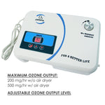 Ozx-300At O3 Generator W/ Built-In Air Pump Timer Ozone Output 500Mg/hr