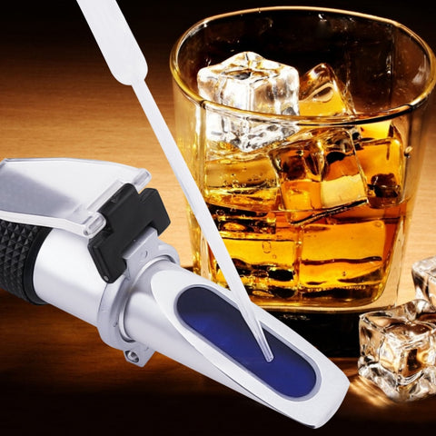 Abuycs High Proof Alcohol Refractometer, ATC Alcohol Refractometer with  0-80% Alcohol Measurement Range for Liquor and Spirits. High Accuracy ±1%  Alcohol Refractometer for Whiskey, Brandy, Vodka, etc.: :  Industrial & Scientific