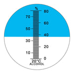 Rhw-80Atc Handheld 0-80% Atc Alcohol Refractometer (W/w 0-80%)